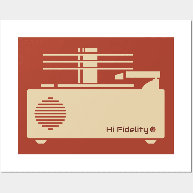 Hi Fidelity Stacking Turntable Wall Art by SunGraphicsLab